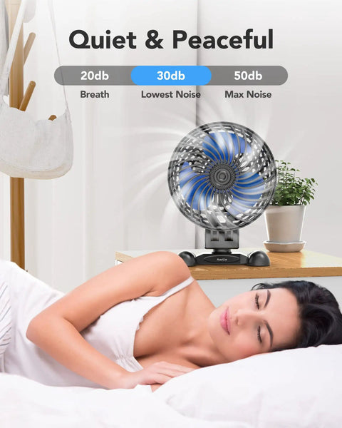 Desktop Mini USB Fan With Stepless Speed Control And Quiet Powerful Airflow Boss Level Cooling for quiet bedroom use