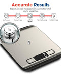 High Accuracy Digital Kitchen Scale For Baking And Cooking, 22 Lb Capacity, 1 Gram Increments, 6 Unit Conversions G Kg Lb Oz Ml Milk Ml