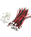 20 Sets Mini Micro PH 2.0mm 2 Pin Male And Female Connector Kit With 10cm Silicone Wire Cables 22AWG heatproof silicone wires