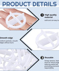 500-Pack Tile Spacers Set 1mm Removable Cross Spacers detail showing high quality material, smooth edges, and reusability.