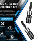 Windshield Repair Kit 2 Pack For Chips And Cracks Quick Fix With Slow Pressure System product image with resin bottles.