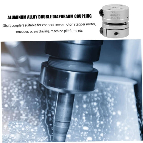 Top Notch Aluminum Alloy Flexible Shaft Coupling For Stepper Motors, CNC And 3D Printers With Secure Clamp Style Easy Install Keyed Design Handles Misalignment Like A Boss, aluminum coupling on machine shaft