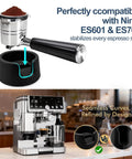 Portafilter Holder With Tamper Base For Luxe Cafe Pro ES601 ES701 Espresso Machines, stable anti wobble silicone mount