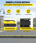 Two Channel Cable Protector Ramp Set Four Pack Modular Rubber Speed Bump Mats for Driveways, overview of features and materials.