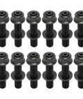 Titanium Alloy Exhaust Manifold Bolt Kit 12 Piece Set M10 X 54mm 1.25 Pitch With Screws Nuts And Washers Anti Corrosion