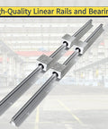 Beefy Linear Rail Slide Kit 2 Pcs SBR20 300mm With 4 SBR20UU Blocks Locking Handle And 16 M6 x 20 Screws