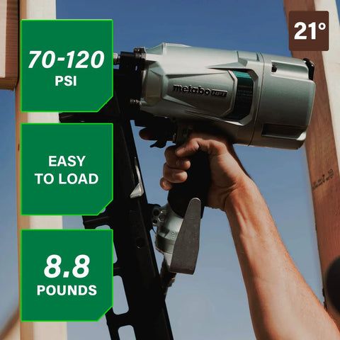 Beast Pro Grade Framing Nailer For Flooring And Roof Decking, Pneumatic Power Tool With Selectable Trigger, Rafter Hook