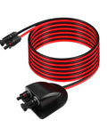 Weatherproof Solar Cable Entry Gland Kit With 3Ft 10AWG Extension Wire And MC4 Connectors for RV, boat, camper installations