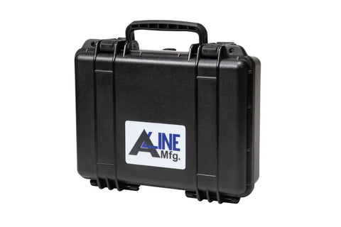 Heavy Duty Reverse Dial Indicator Shaft Alignment Tool Set Built For Those Awkwardly Tight Gearboxes And Hubs Up To 2.8 Inches in a sturdy black plastic case.