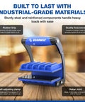 Crush Your Heavy Loadouts With This Panel Carrier Tool For 4x8 Sheets Up To 100 Lbs One Handed Ergonomic Grip showing sturdy steel and rubber grip.