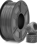 High Speed Flexible TPU Filament 1.75mm 1kg For Fast Prints With Dimensional Accuracy About 0.03mm in grey for robotics and fashion