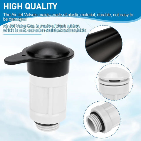 Air Jet Valve And Cap Kit For Above Ground Pool Inlets Universal Fit For Intex Models And Other Common 261xx And 263xx Series