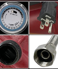 Heavy Duty Hot Water Circulator Pump Fractional Drive Smooth Operator For Home Heating Systems With Three Quarter Inch Fitting components and connections.