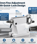 Heavy Duty Lathe Tailstock With 50 Mm Travel And Mt2 Mt3 Taper Options For Cnc 4 Axis Rotary Tables with quick-lock design and 50mm adjustment.