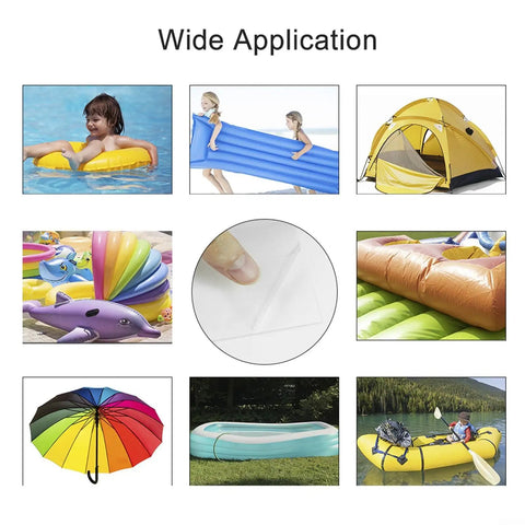 High-Strength Clear Inflatable Patch Kit Quick Fix for Pools, Air Mattresses, Tents, Canopies, Floats, Tubes and Outdoor Gear