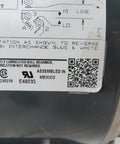 Label and specifications on Heavy Duty Half Hp Belt Drive Motor 56 Frame Open Drip Proof Two Speed 1725 And 1140 Rpm Ball Bearing.