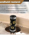 No Sweat 1/2 Inch Flush Trim Router Bit With Dual Top And Bottom Bearings for smooth wood trimming in router table.
