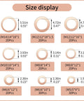 Red Copper Crush Washer Kit 200 Pcs Assortment With 9 Sizes For Oil Plugs Sealing Set Tight Leakproof Fit High Heat Resistance
