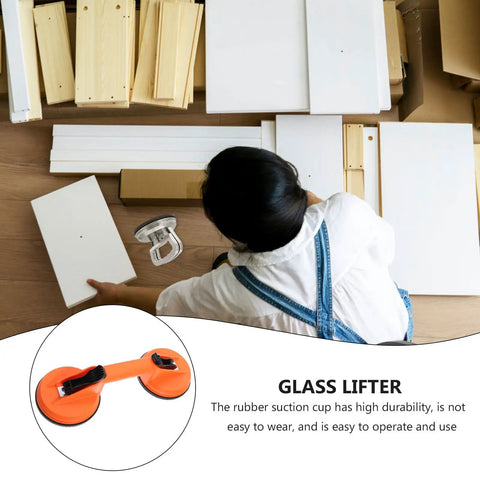 Heavy Duty Glass Suction Cup Lifter With Two Big Suckers Handles 60kg Load For Stone, Windshields And Sunroom Builds, lifting panels
