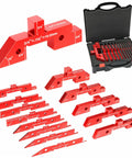 Setup Blocks Height Gauge 14 Piece Aluminum Alloy Precision Bars For Woodworking And Router And Saw Alignment Tools in case