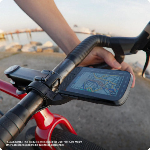 Out Front Mount For Wahoo ELEMNT ROAM And Bolt 3 GPS Cycling Computer With Aerodynamic Front Bracket on bike handlebar