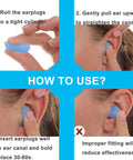 Four-step guide for Moldable Silicone Ear Plugs For Sleeping And Travel, Noise Blocking Reusable Ear Protection With 32 dB NRR