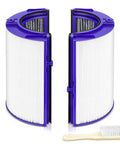 Compatible 2-In-1 HEPA And Activated Carbon Filter For Dyson Purifiers 360 Degree Glass Filtration Upgrade with cleaning brush