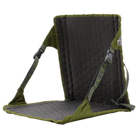 HEX 2.0 No Frills Outdoor Chair For Camping And Stadium Seating With All Terrain Comfort Adjustable Straps Ultra Compact And Water Resistant Easy To Carry Olive And Slate Color