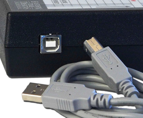Plug And Play Probe 100 Plus USB Power Line Monitor With Built In Software showing USB ports and cables