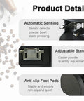 Product Details of 58mm Electronic Coffee Tamper Automatic Grounds Press Featuring Adjustable 5 To 30 Kilogram Force And Customizable Tamp Cycles.