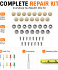 15 Pack Car Headliner Repair Kit With 42 Pcs Roof Liner Clips And Screws Sagging Headliner Fix No Fuss Do It Yourself Vehicle Interior Repair Accessories With Installation Tool, 15 buttons, rings, screws, pins, screwdriver, tape