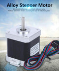 17HS8401 NEMA 17 High Torque CNC Stepper Motor Kit With 4 Pin Cable, shown with wires, designed for precise motion and smooth operation
