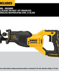 Heavy Duty Cordless Reciprocating Saw Powered By A Beefy Brushless Motor And Snappy Variable Trigger, Keyless Blade Clamp.