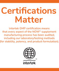Intertek GMP certification information for Legendary Cardiovascular Support Formula With Bergamonte And Plant Sterols 120 Tablets.