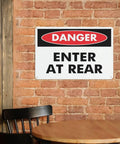 Built Tough PPE Storage Warning Sign 8 By 12 Inch Outdoor Aluminum Safety Marker Job Site Ready Weatherproof Plate Bold Lettering For Industrial Workrooms And Workshops Top Tier Safety Compliance Board on a brick wall.