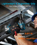 Heavy Duty Half Inch Brushless Impact Wrench Brings The Beast Mode With 886 Ft Lbs Torque And 2400 Rpm And A No Sweat Garage Staple For Crunching Cars Trucks And Rv Lug Nuts Daily, lightweight design and ergonomic grip.