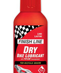 Front view of dry bike chain lube aerosol with ceramic dry wax for dirt resistant performance, fast pedal power, 8.2 fl oz.