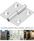 Heavy Duty Aluminum Door Hinges for Cabinets and Furniture Featuring Slick Resin Bushings High Hardness Construction for Ridiculous Durability and Zero Friction Motion in Every Swing Set of 2 close up view