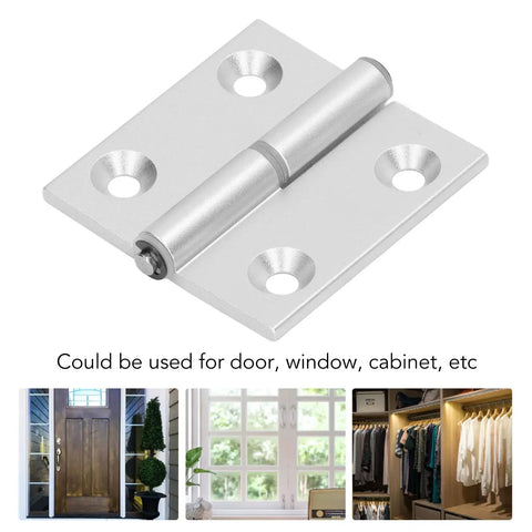 Heavy Duty Aluminum Door Hinges for Cabinets and Furniture Featuring Slick Resin Bushings High Hardness Construction for Ridiculous Durability and Zero Friction Motion in Every Swing Set of 2 close up view