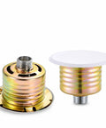 Concealed Pendent Automatic Fire Sprinkler Head 2 Pack Slick Low Profile Cover Plate 155F 68C metal casing with white cover.