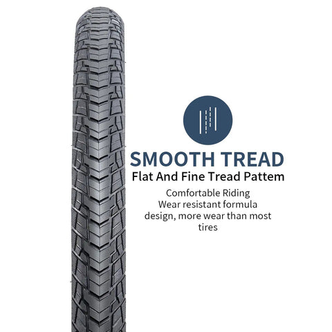 Close-up of 2-Pack 700C Gravel Bike Tire Set With Schrader Tubes And 2 Rim Strips Fits 700x34C To 700x37C Grippy Block Tread