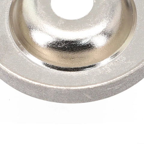 Close-up of a Heavy Duty 56mm Cup Grinding Wheel For Metal With 10mm Bore Hole designed for fast cutting on steel.