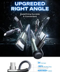 AINOPE USB-C to USB-C cable, 60W, 6.6 ft, braided nylon, 2-pack with right-angle connectors