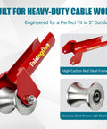 3 Inch Conduit Cable Feeding Sheave For Heavy Duty Stainless Steel Pulley With A High Carbon Steel Frame and Bearing