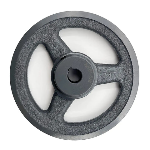 Single Groove Belt Pulley With Five Point Nine Five Inch Outer Diameter And Five Eighth Inch Bore Cast Iron Motor Pulley For V Belt Sections A AX 3L 4L