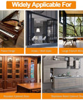 Image showing applications of Premium 6 Inch Heavy Duty Piano Hinge Set Built Tough From 304 Stainless Steel for various doors.