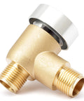 Brass RV Vacuum Breaker Check Valve For Camper Trailer Flusher One Half Inch DN Backflow Prevention To Stop Back Siphonage