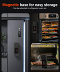 8 Sensor Smart Wireless Meat Thermometer With Built In Touchscreen Base No Phone Needed Dual Probes Bluetooth 5.3 on fridge, oven, grill
