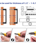 Installation guide for Solid 4 Inch Kitchen Cabinet Handles Square Drawer Pulls Oil Rubbed Bronze Set Of 30