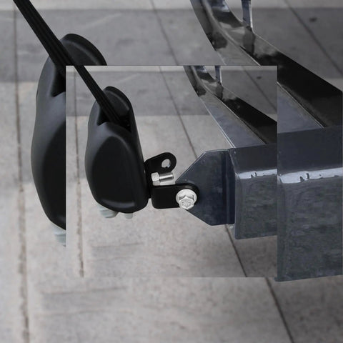 Universal Mounting Bracket Kit For 1 Inch Or 2 Inch Bolt On Retractable Ratchet Straps 5000 Lb Break Strength Includes 2 Brackets And Hardware Boat Trailer Straps Sold Separately